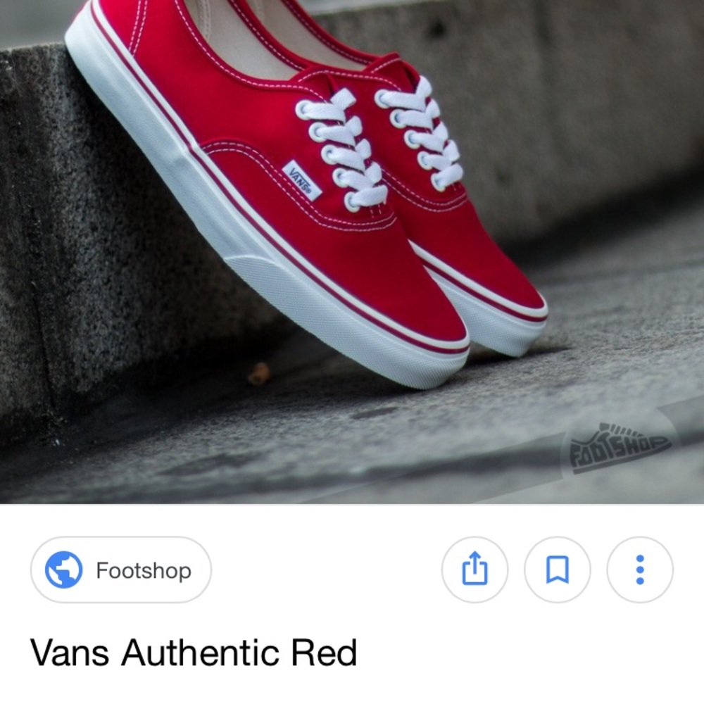 BRIGHT RED VANS